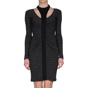 Italian Dress with Unique Neckline